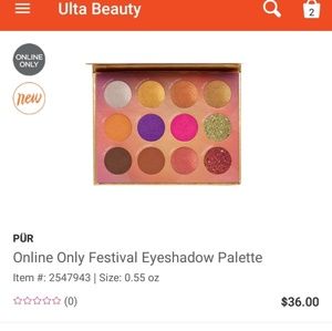 Pur festival eyeshadow pallete